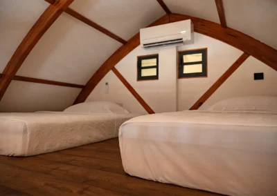 A mezzanine for 2 person in the Te Matai bungalow at the Tiki Beach Moorea