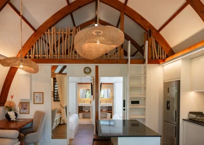 Living room at the Te Matai bungalow