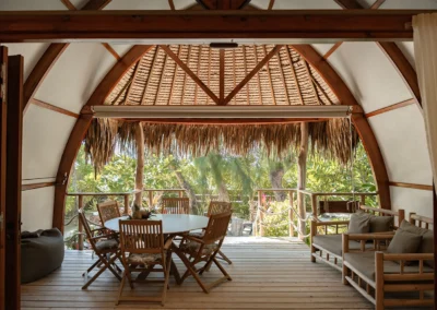 A big terrace for 6 person